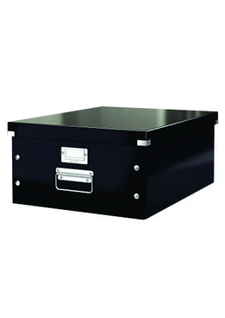 Organizare si arhivare - Cutie arhivare 369 x 200 x 484 mm, LEITZ Click &amp; Store, carton laminat - negru