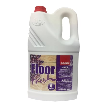 Detergenti pentru pardoseli - Detergent pardoseala, Sano, Floor Fresh, liliac, 4 l