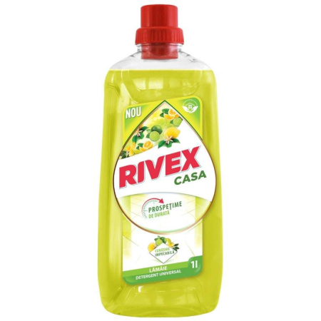 Produse curatenie pentru birou - Detergent pardoseala, Rivex, Casa, lamaie, 1l