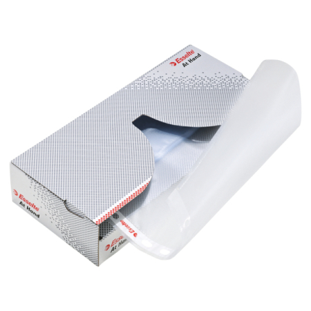 File de protectie  - Dispencer cu folii de protectie, 50folii/set, ESSELTE - transparent