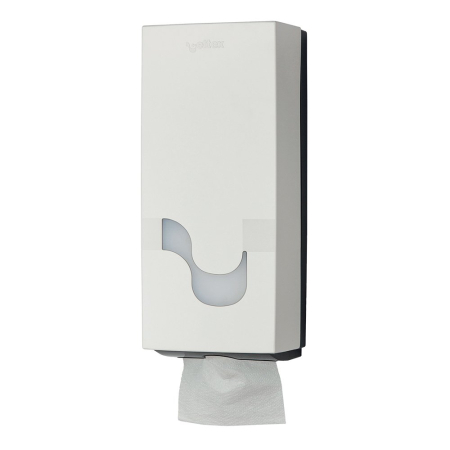 Produse curatenie pentru birou - Dispenser Celtex, Megamini, pentru hartie igienica intercalata, ABS, alb