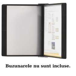 Comunicare si prezentare - Display perete (suport pentru 10 buzunare A4), PROBECO-EasyMount - antracit - E DOAR RAMA FARA BUZUNARE!