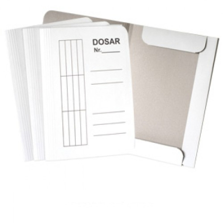 Organizare si arhivare - Dosar carton alb duplex 230g, plic
