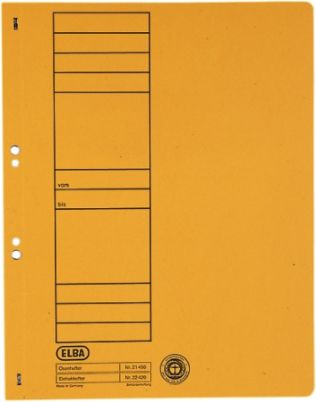 Organizare si arhivare - Dosar carton cu capse 1/1  ELBA - galben