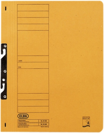 Organizare si arhivare - Dosar carton incopciat 1/1  ELBA - orange