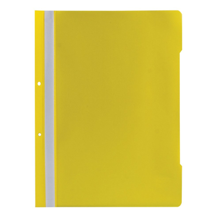 Organizare si arhivare - Dosar cu sina si 2 perforatii Noki, galben, 25 bucati/set