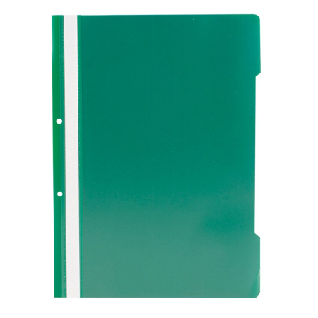 Organizare si arhivare - Dosar cu sina si 2 perforatii Noki, verde, 25 bucati/set