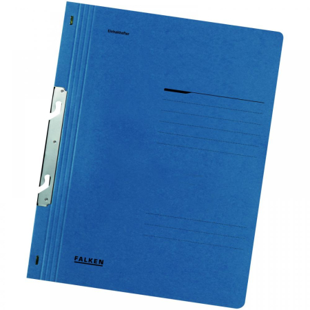 Organizare si arhivare - Dosar de incopciat 1/1 Lux Falken, carton, 250 g/mp, albastru