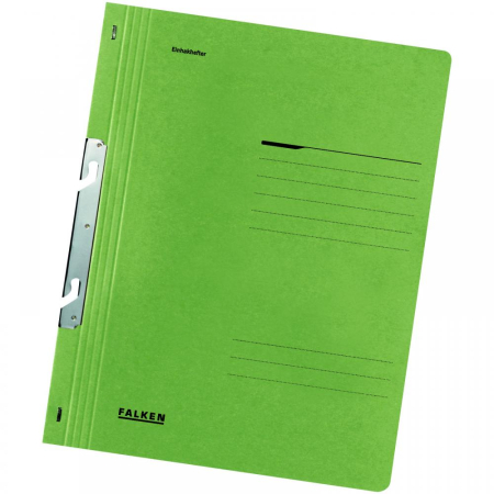 Organizare si arhivare - Dosar de incopciat 1/1 Lux Falken, carton, 250 g/mp, verde