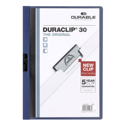 Organizare si arhivare - Dosar de prezentare Durable Duraclip, 30 coli, albastru inchis
