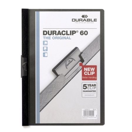 Organizare si arhivare - Dosar de prezentare Durable Duraclip, 60 coli, negru