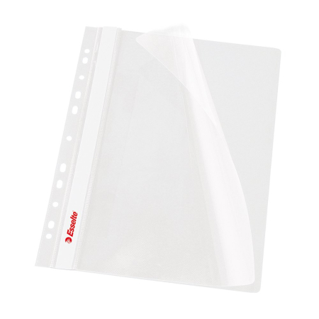 Organizare si arhivare - Dosar PP cu multiperforatii Esselte VIVIDA, A4, alb, 10 buc/set
