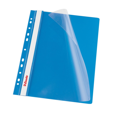 Organizare si arhivare - Dosar PP cu multiperforatii  Esselte VIVIDA, A4, albastru, 10 buc/set