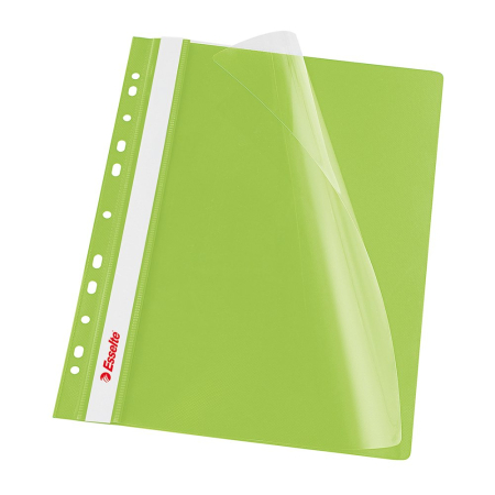 Organizare si arhivare - Dosar PP cu multiperforatii  Esselte VIVIDA, A4, verde, 10 buc/set