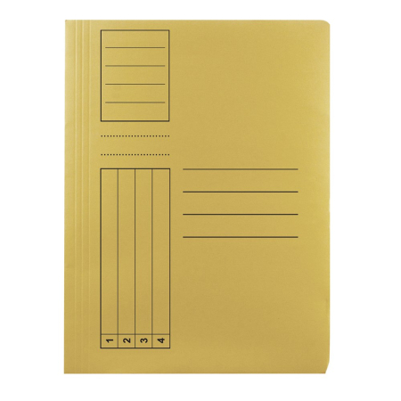 Organizare si arhivare - Dosar plic Basic, carton, galben, 10 bucati/set