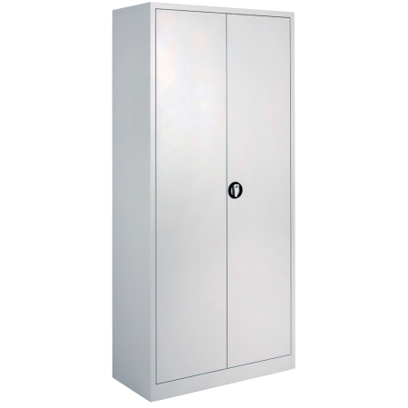 Mobilier si accesorii birou - Dulap metalic Ceha, gri, 92x42x195 cm, 2 usi batante si 4 polite