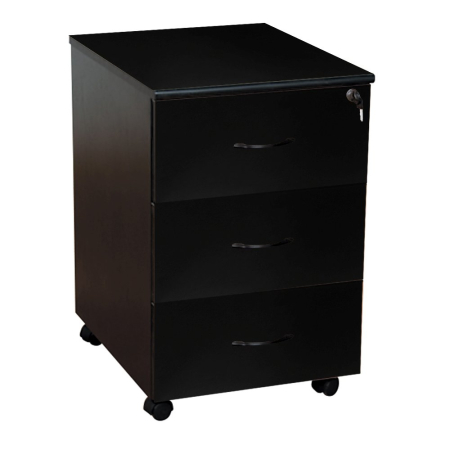 Mobilier si accesorii birou - Dulapior mobil Office Line, PAL, negru, 43x52x67 cm