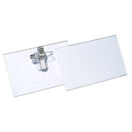 Comunicare si prezentare - Ecuson orizontal cu ac si clip, 54 x 90 cm, 50 bucati/cutie