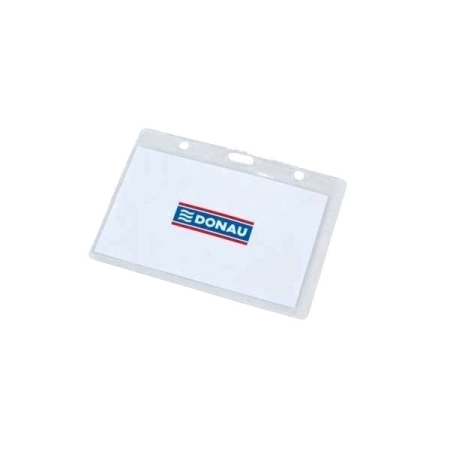Comunicare si prezentare - Ecuson orizontal Donau, transparent, 102 x 64 mm