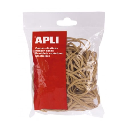 Accesorii pentru birou - Elastice Apli, diametru 80 mm, latime 5 mm, 100 g