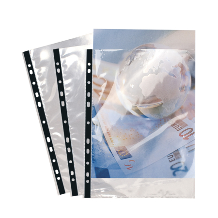 File de protectie  - File de protectie Exacompta Cristal, grosime 90 microni, 100 bucati/set