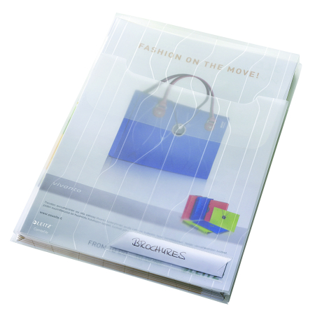 File de protectie  - File Leitz CombiFile Jumbo, cu clapa, grosime 200 microni, 3 bucati/set