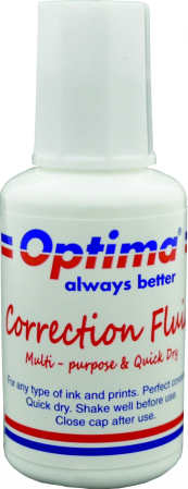 Instrumente de scris si corectura - Fluid corector 20ml, Optima