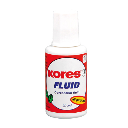 Corectoare - Fluid corector Kores, aplicator cu pensula, 20 ml