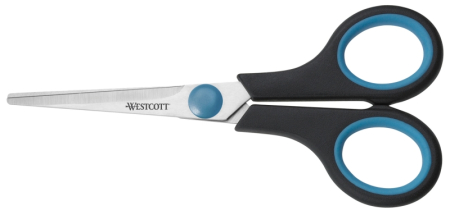 Foarfeci - Foarfeca otel, 180 mm, cu rubber grip, WESTCOTT Easy Grip - 10 ani garantie
