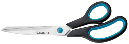 Accesorii pentru birou - Foarfeca otel, 235 mm, cu rubber grip, WESTCOTT Easy Grip - 10 ani garantie
