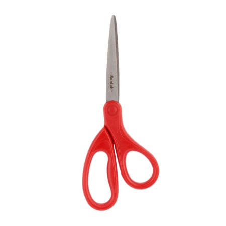 Accesorii pentru birou - Foarfeca Scotch, antiaderenta, 18 cm, otel, rosu