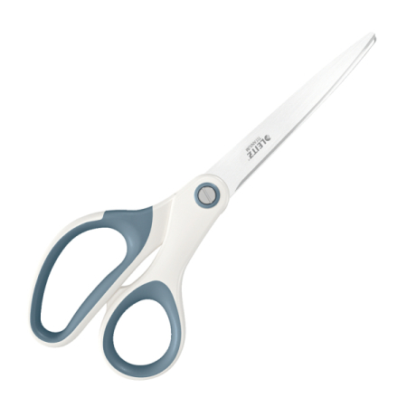 Accesorii pentru birou - Foarfece pentru birou LEITZ Wow Titanium, 205 mm - alb metalizat