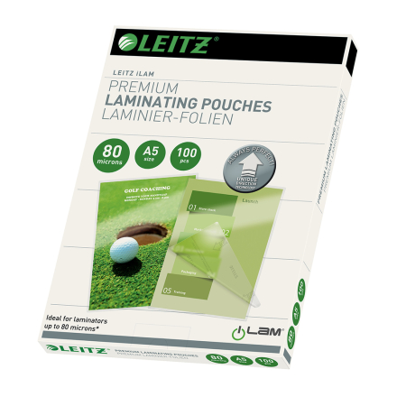 Accesorii indosariere si laminare - Folie Leitz UDT pentru laminare la cald, A5, 80 microni