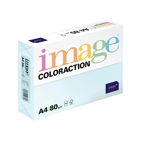 Articole din hartie - Hartie color Coloraction, A4, 80 g/mp, bleu pal-Lagoon, 500 coli/top