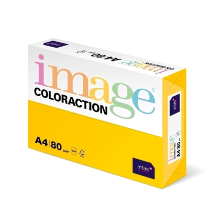 Articole din hartie - Hartie color Coloraction, A4, 80 g/mp, galben intens-Sevilla, 500 coli/top