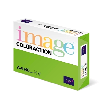 Hartie si carton color - Hartie color Coloraction, A4, 80 g/mp, verde intens-Java, 500 coli/top