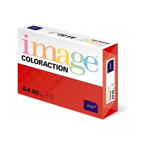 Articole din hartie - Hartie color Coloraction, A4, 80g/mp, rosu-Chile, 500 coli/top
