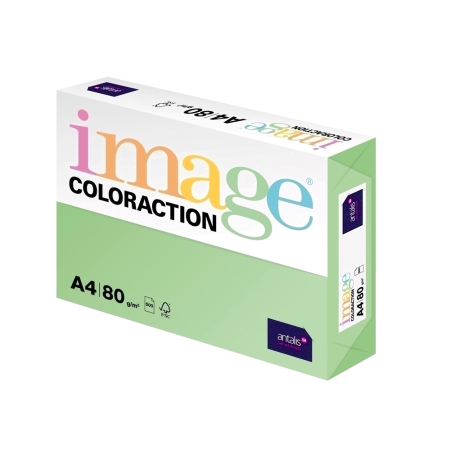 Articole din hartie - Hartie color Coloraction, A4, 80g/mp, verde padure-Forest, 500 coli/top
