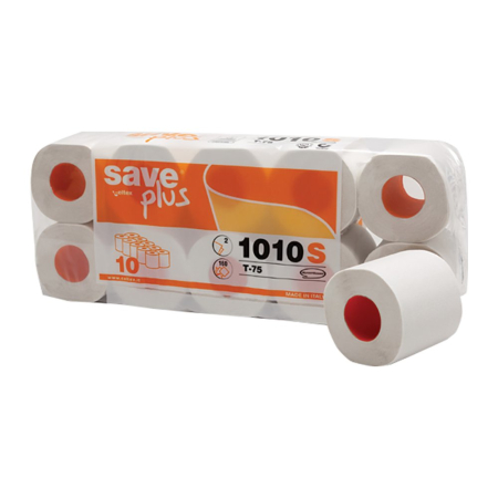 Produse curatenie pentru birou - Hartie igienica mini, Celtex 1010S, 2 straturi, alba, 10 role/set