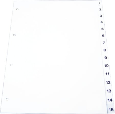 Organizare si arhivare - Index plastic gri, alfabetic A-Z, A5, 120 microni, Optima