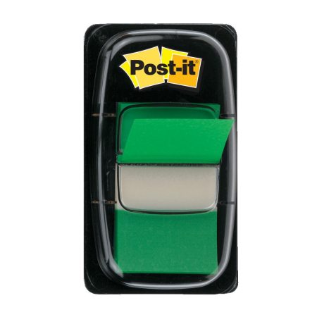 Organizare si arhivare - Index Post-it® Clasic,  25.4 x 43.2 mm, verde