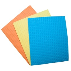 Produse curatenie pentru birou - Lavete umede, absorbante, 18x16cm, 3buc/set, Office Products - culori asortate