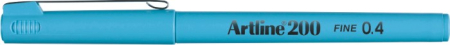 Instrumente de scris si corectura - Liner ARTLINE 200, varf fetru 0.4mm - albastru pastel