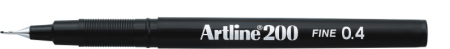 Instrumente de scris si corectura - Liner ARTLINE 200, varf fetru 0.4mm - negru