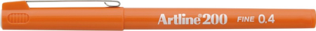 Instrumente de scris si corectura - Liner ARTLINE 200, varf fetru 0.4mm - portocaliu