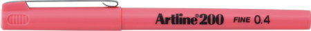 Instrumente de scris si corectura - Liner ARTLINE 200, varf fetru 0.4mm - roz