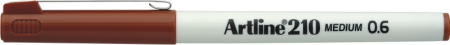 Instrumente de scris si corectura - Liner ARTLINE 210, varf fetru 0.6mm - maro