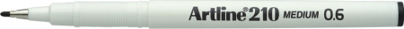 Linere - Liner ARTLINE 210, varf fetru 0.6mm - negru