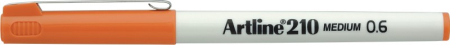 Instrumente de scris si corectura - Liner ARTLINE 210, varf fetru 0.6mm - portocaliu