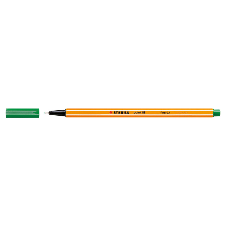Instrumente de scris si corectura - Liner Stabilo Point 88, varf fetru, 0.4 mm, verde